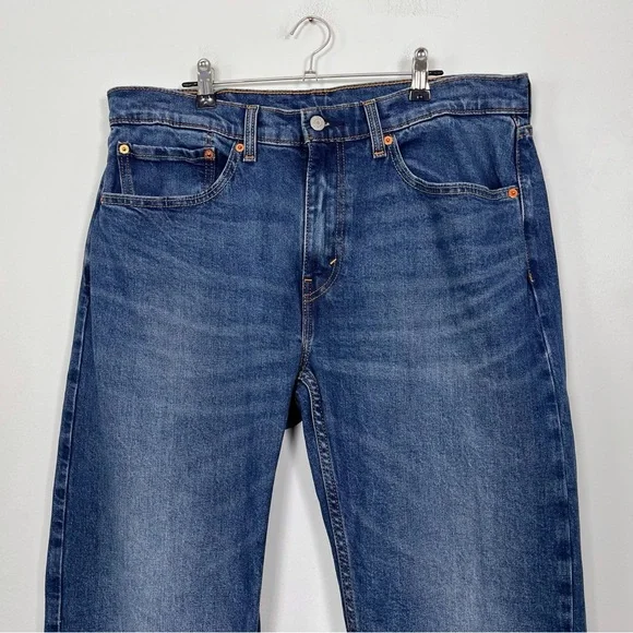 Levi's Men's 505 Classic Straight Blue‎ Jeans Size 34 X 32 - Picture 4 of 16